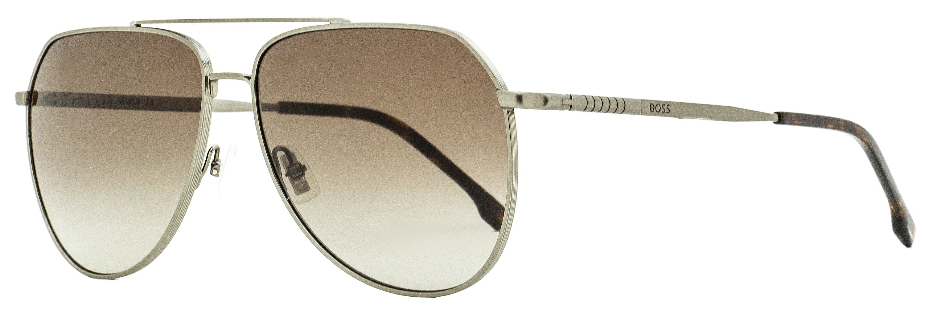 Boss Square Pilot Sunglasses B1447OS KJ186 Ruthenium 61mm