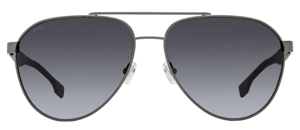 Boss Carbon Fiber Pilot Sunglasses B1485S PTA1I Ruthenium/Gray 60mm