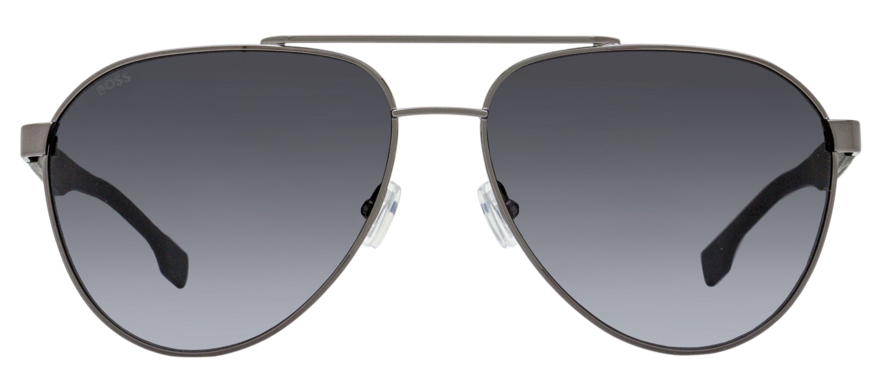 Boss Carbon Fiber Pilot Sunglasses B1485S PTA1I Ruthenium/Gray 60mm