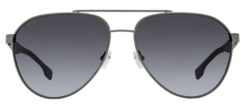 Boss Carbon Fiber Pilot Sunglasses B1485S PTA1I Ruthenium/Gray 60mm
