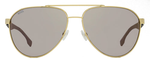 Boss Carbon Fiber Pilot Sunglasses B1485S RHLWM Gold/Black 60mm