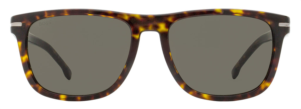 Boss Classic Rectangular Sunglasses B1626/S 086IR Havana 55mm
