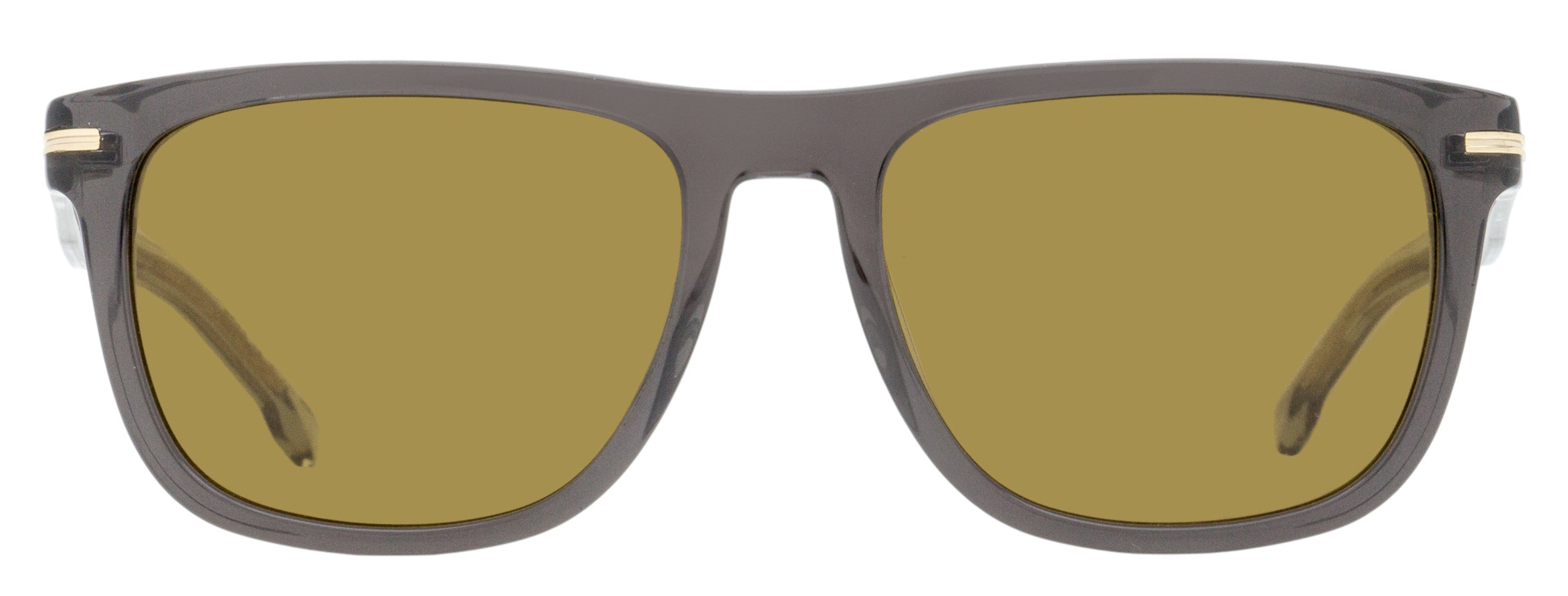 Boss Classic Rectangular Sunglasses B1626/S KB770 Transparent Gray 55mm