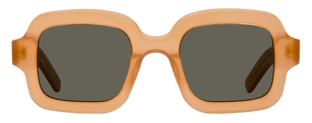 Retrosuperfuture Rounded Square Sunglasses Benz 1X2 Rusty Brown 51mm