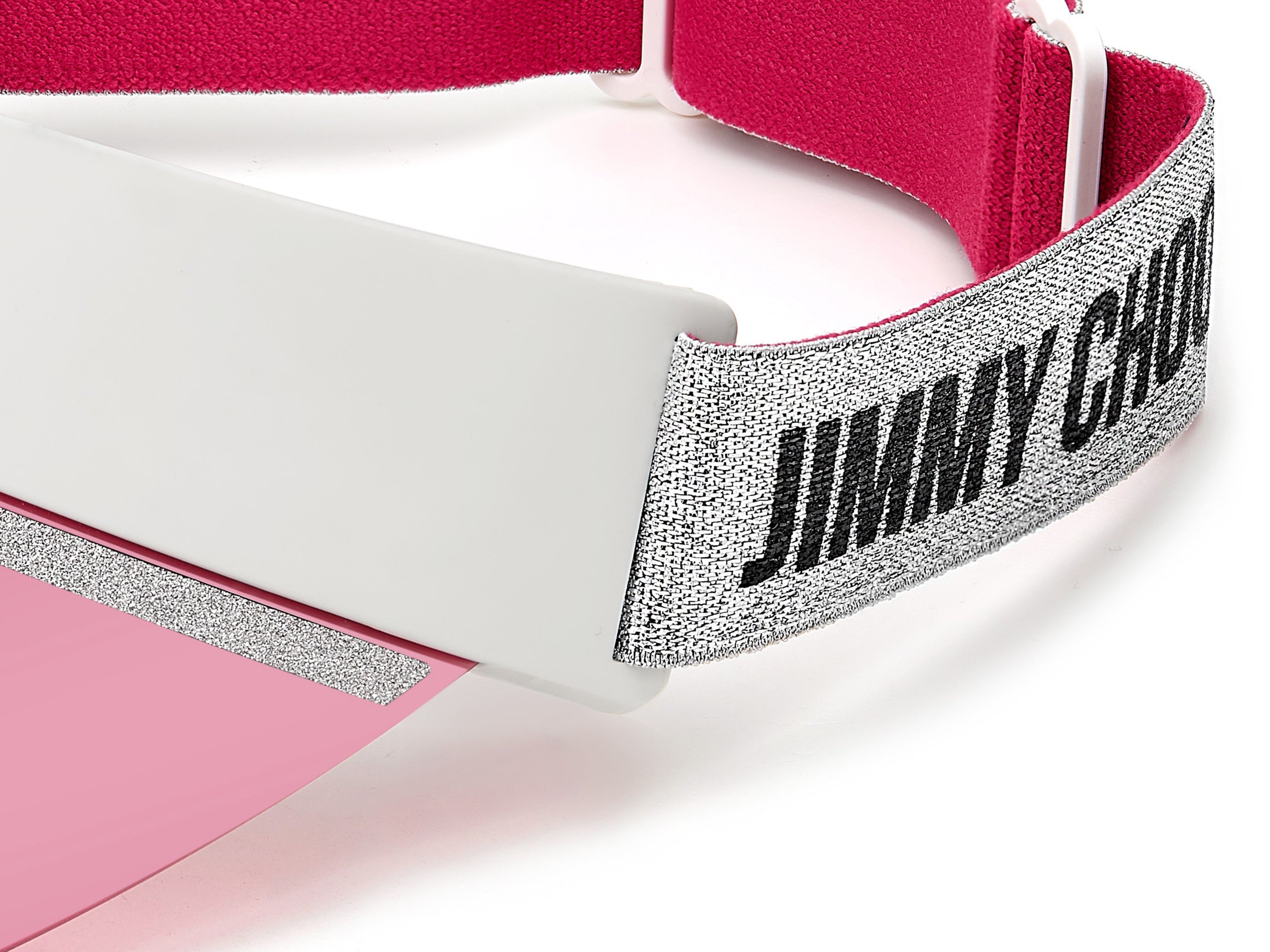 Jimmy Choo Calix Visor VK6 White/Silver/Rose