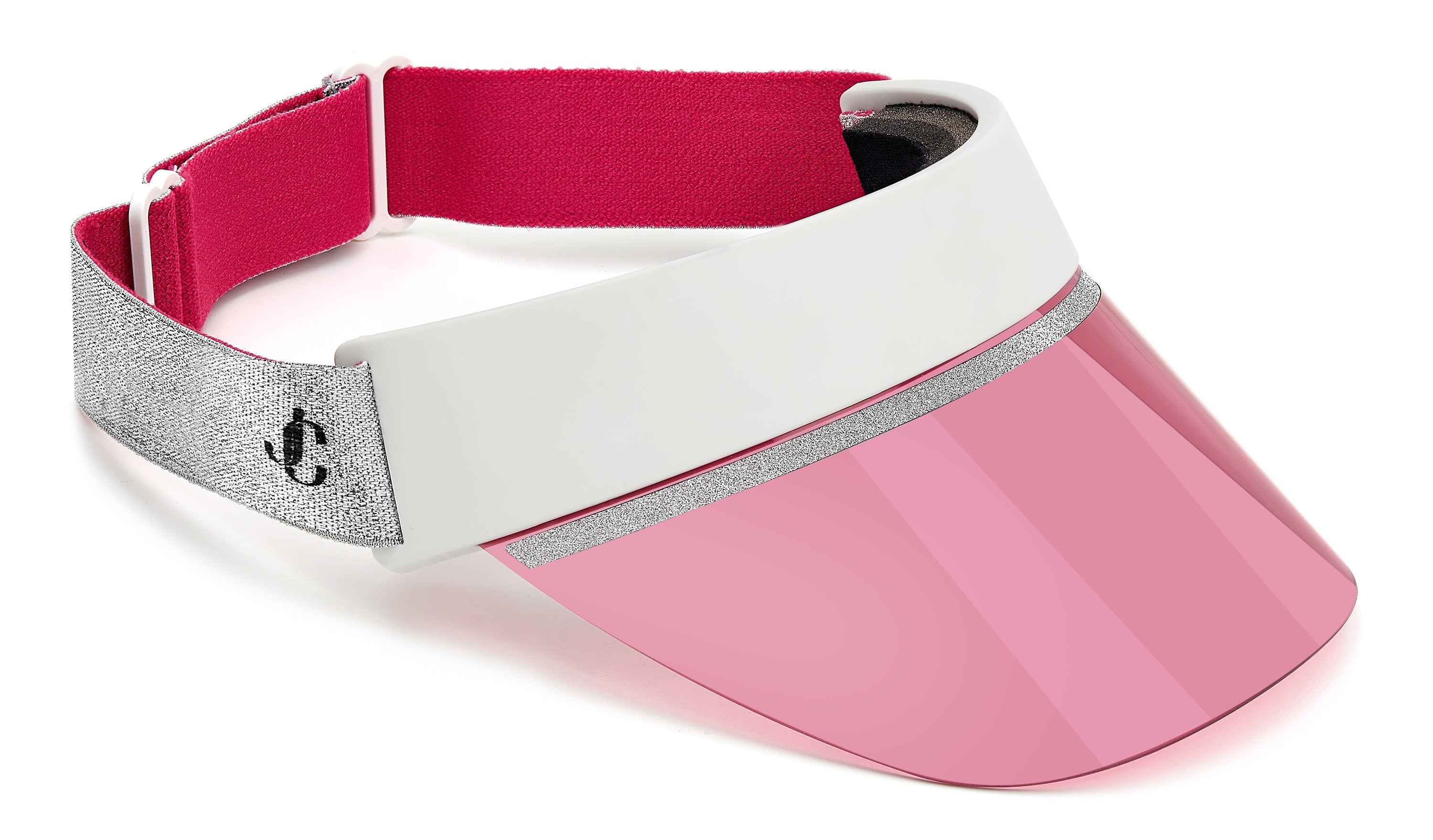 Jimmy Choo Calix Visor VK6 White/Silver/Rose