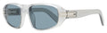 Zegna Lanyard Sunglasses EZ0262 20A Transparent Gray 58mm