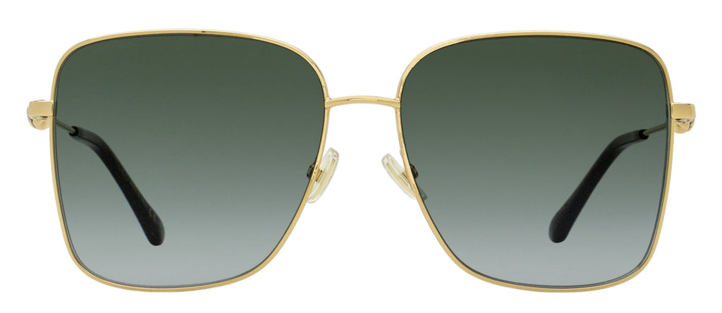 Jimmy Choo Pearl Square Sunglasses Hester 2M29O Gold/Black 59mm