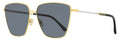 Jimmy Choo Square Lavi Sunglasses 2M2IR Gold/Black 60mm