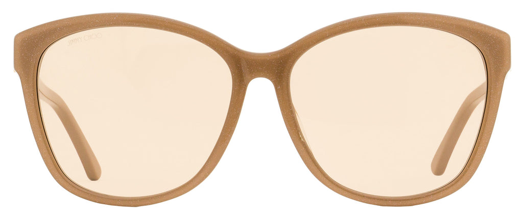 Jimmy Choo Butterfly Sunglasses Lidie/F/SK FWM2S Nude Glitter 59mm