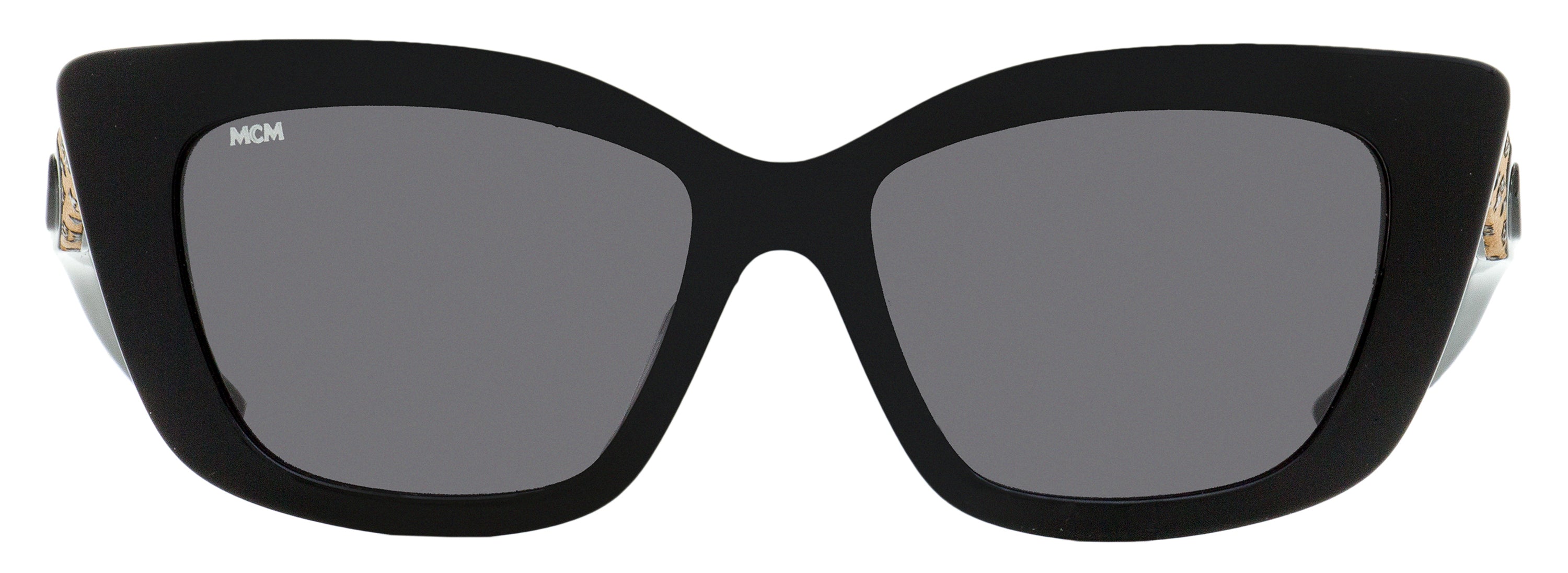 MCM Cat Eye Sunglasses MCM704SL 003 Black/Cognac Visetos 52mm