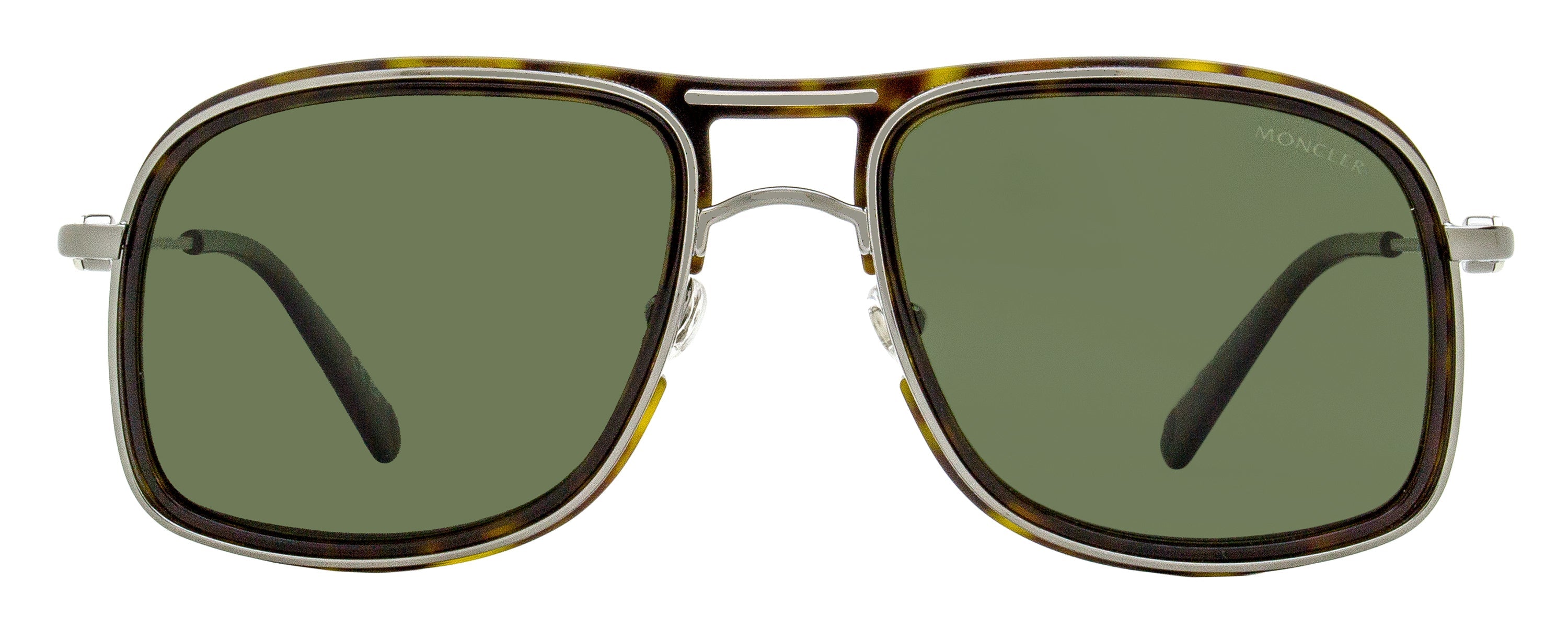 Moncler Kontour Polarized Sunglasses ML0223 52R Ruthenium/Havana 56mm