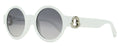 Moncler Atriom Round Sunglasses ML0243 21C White 51mm
