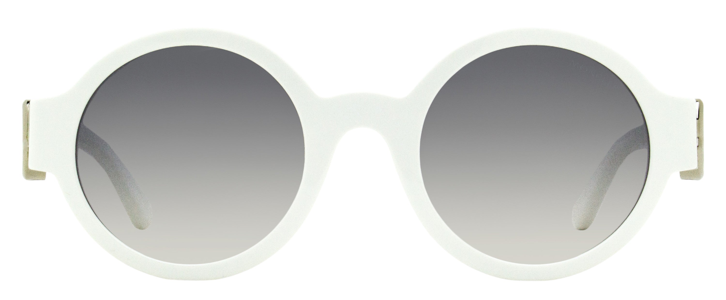 Moncler Atriom Round Sunglasses ML0243 21C White 51mm
