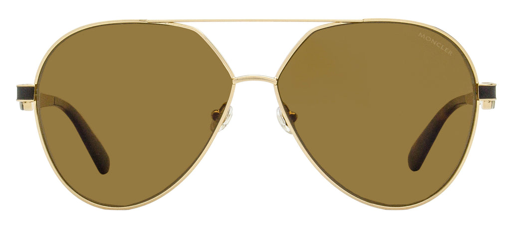 Moncler Vizta Polarized Sunglasses ML0263 28H Gold 59mm