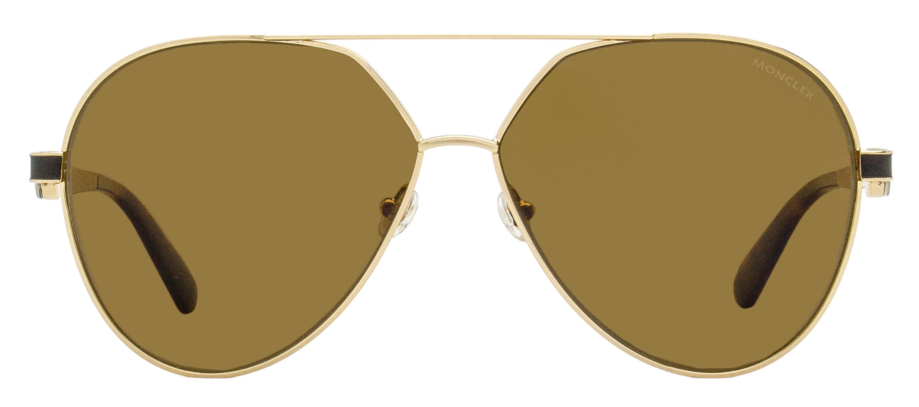 Moncler Vizta Polarized Sunglasses ML0263 28H Gold 59mm