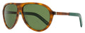 Moncler Roque Pilot Sunglasses ML0289 52N Havana/Green  62mm