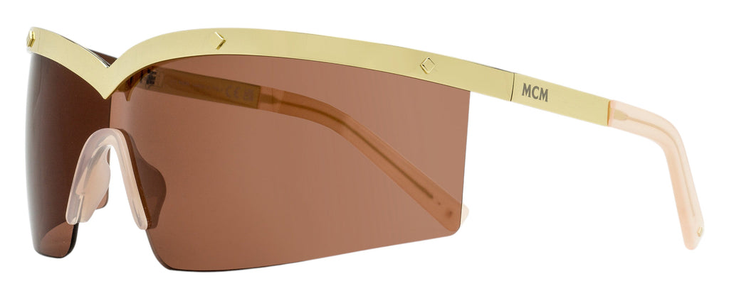 MCM Shield Wrap Sunglasses MW0016 32S Gold/Blush 0mm