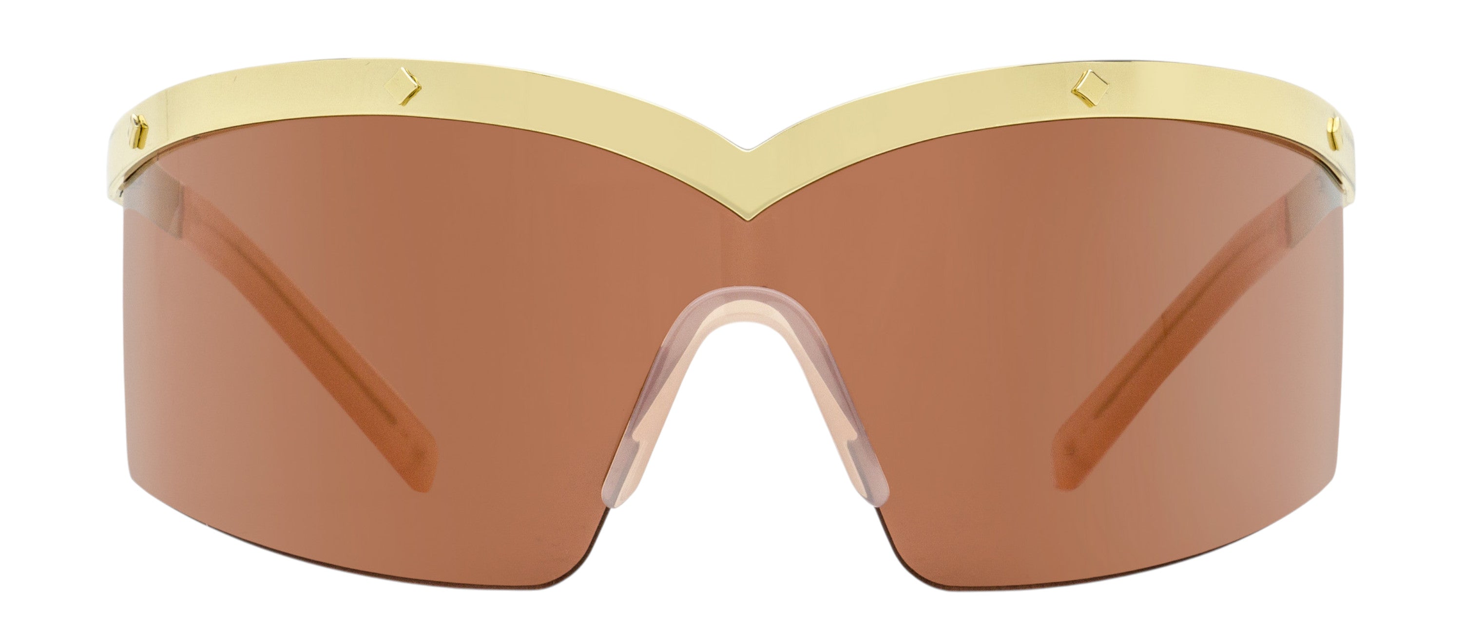 MCM Shield Wrap Sunglasses MW0016 32S Gold/Blush 0mm