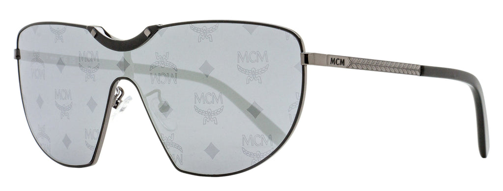 MCM Monogram Shield Sunglasses MW0026-H 02C Black/Ruthenium 0mm