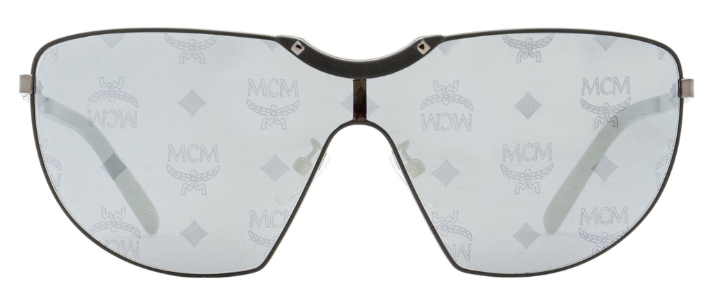 MCM Monogram Shield Sunglasses MW0026-H 02C Black/Ruthenium 0mm