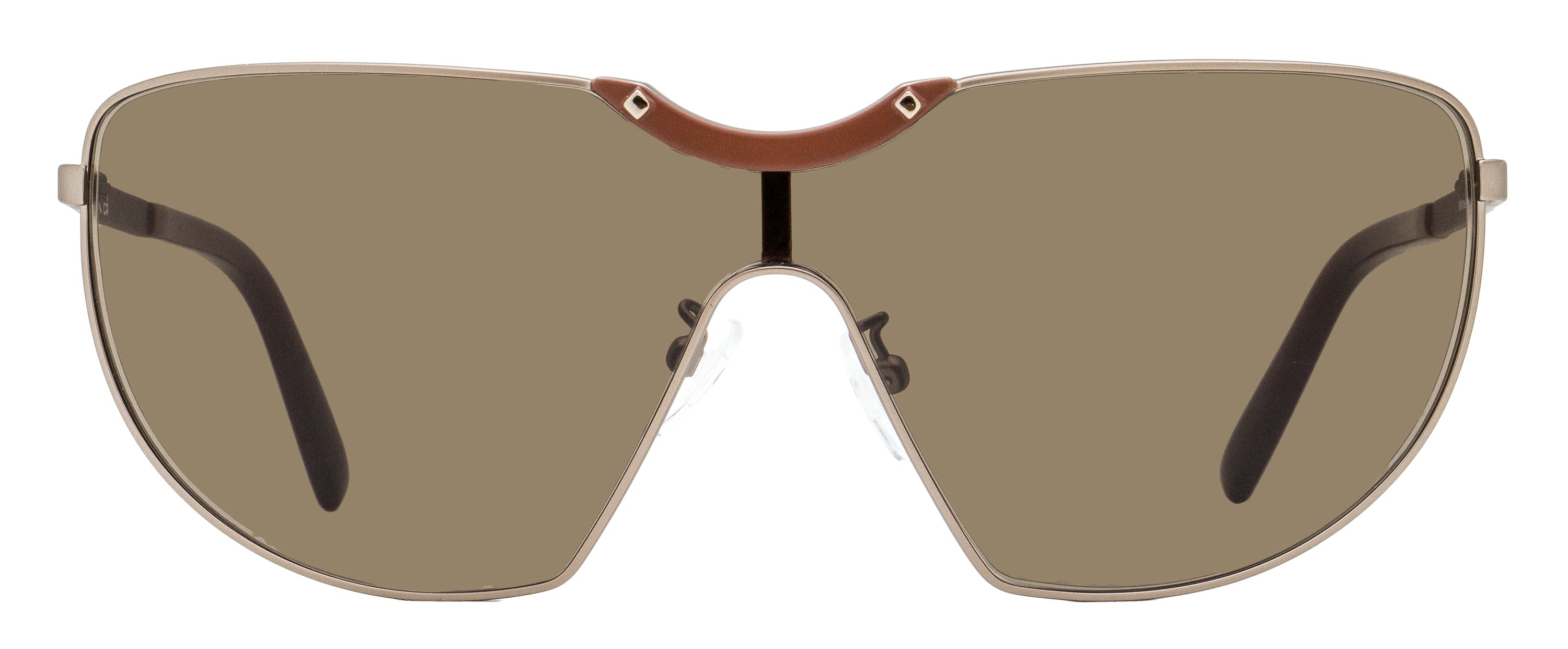 MCM Monogram Shield Sunglasses MW0026-H 37E Brown/Bronze 0mm