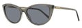 Jimmy Choo Cat Eye Sunglasses Nadia Y6UIR Glitter Gray 56mm