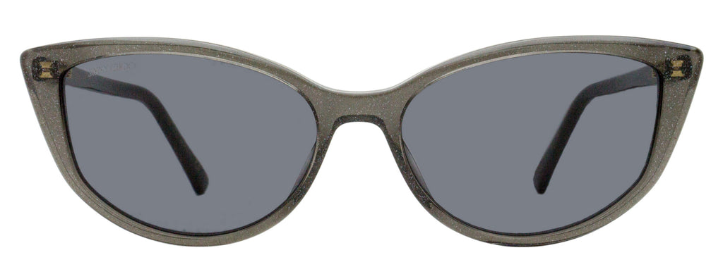 Jimmy Choo Cat Eye Sunglasses Nadia Y6UIR Glitter Gray 56mm
