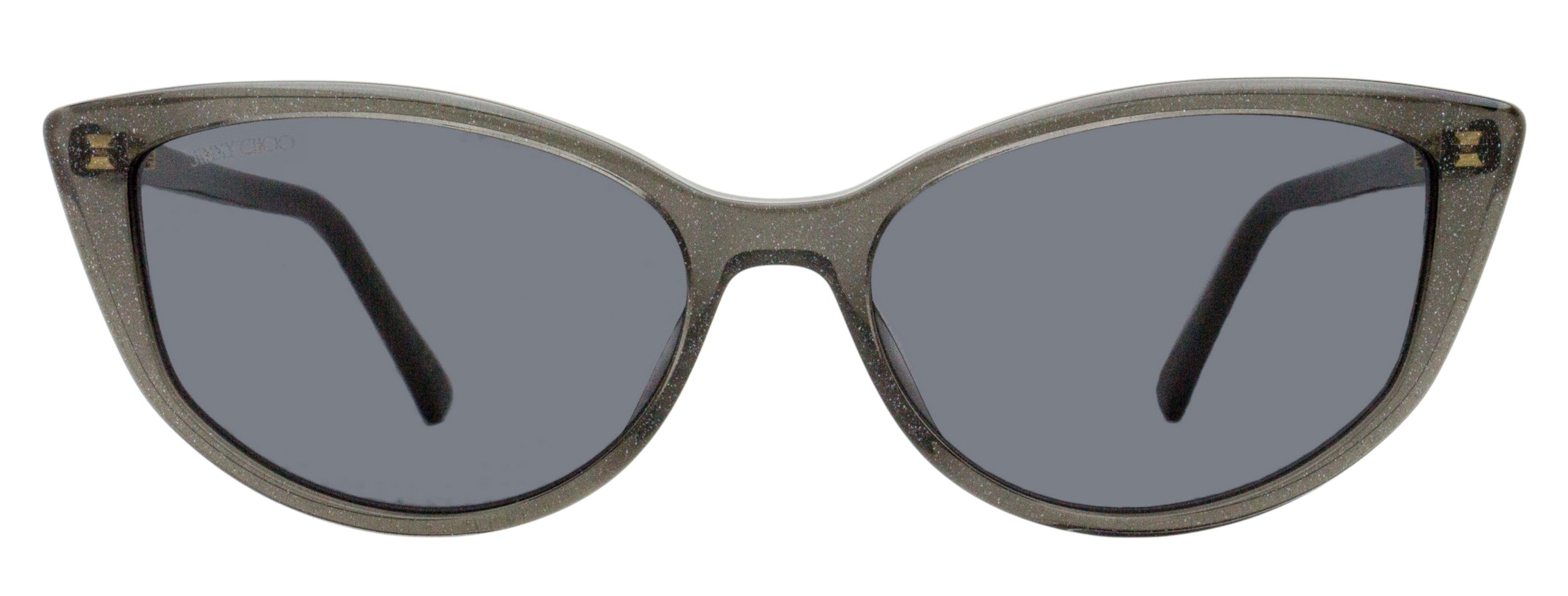 Jimmy Choo Cat Eye Sunglasses Nadia Y6UIR Glitter Gray 56mm