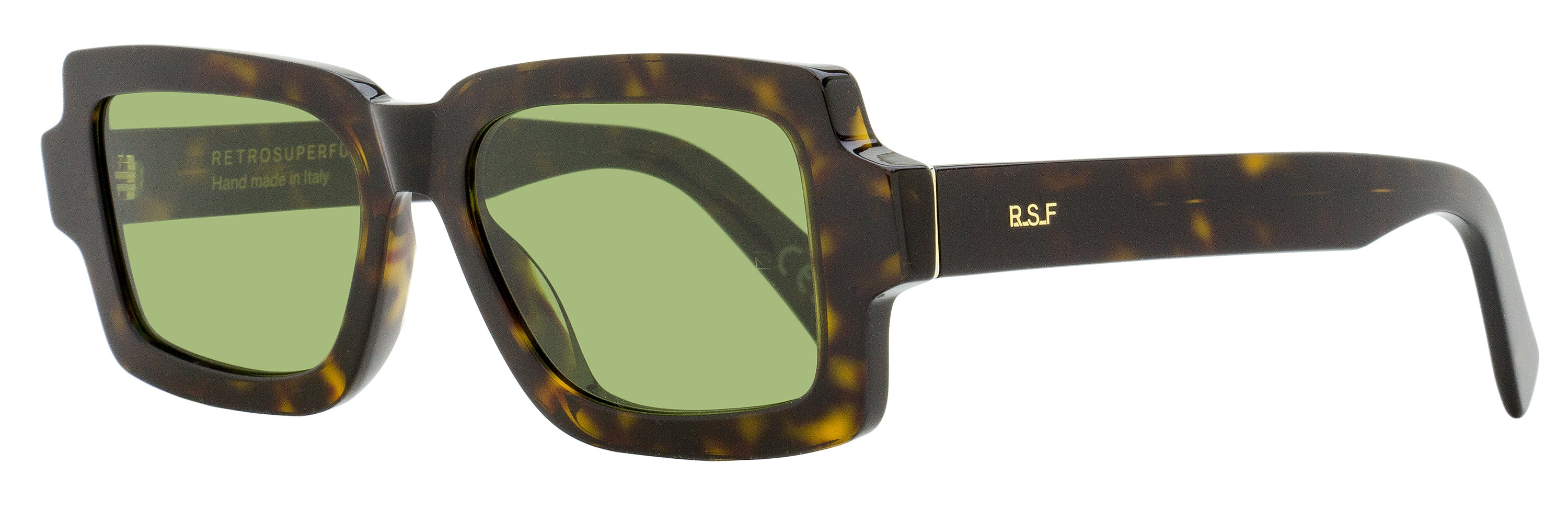 Retrosuperfuture Low Geometric Sunglasses Pilastro 6SN Havana 54mm