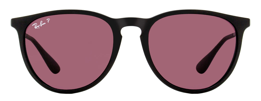 Ray-Ban Erika Polarized Sunglasses RB4171 601/5Q Black 54mm