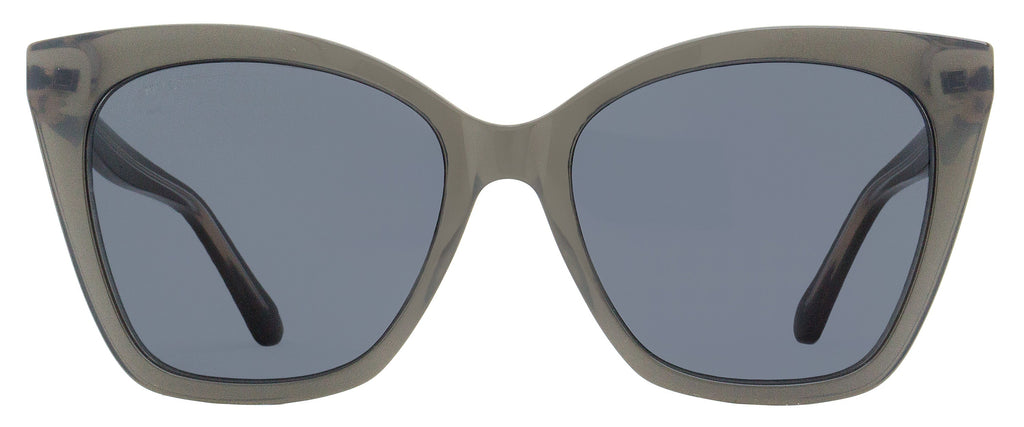 Jimmy Choo Cat Eye Rua /G Sunglasses MF7IR Pearled Gray 56mm