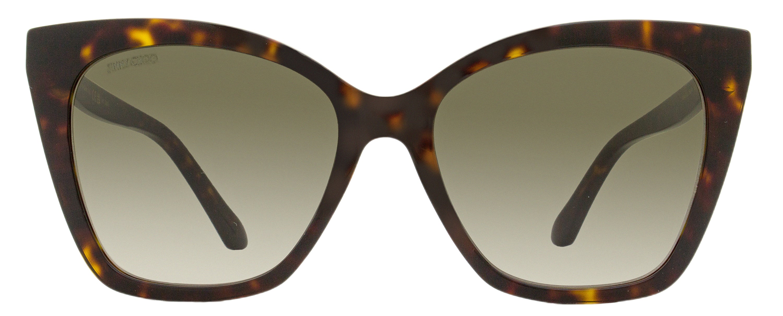Jimmy Choo Cat Eye Sunglasses Rua /G 086HA Havana 56mm