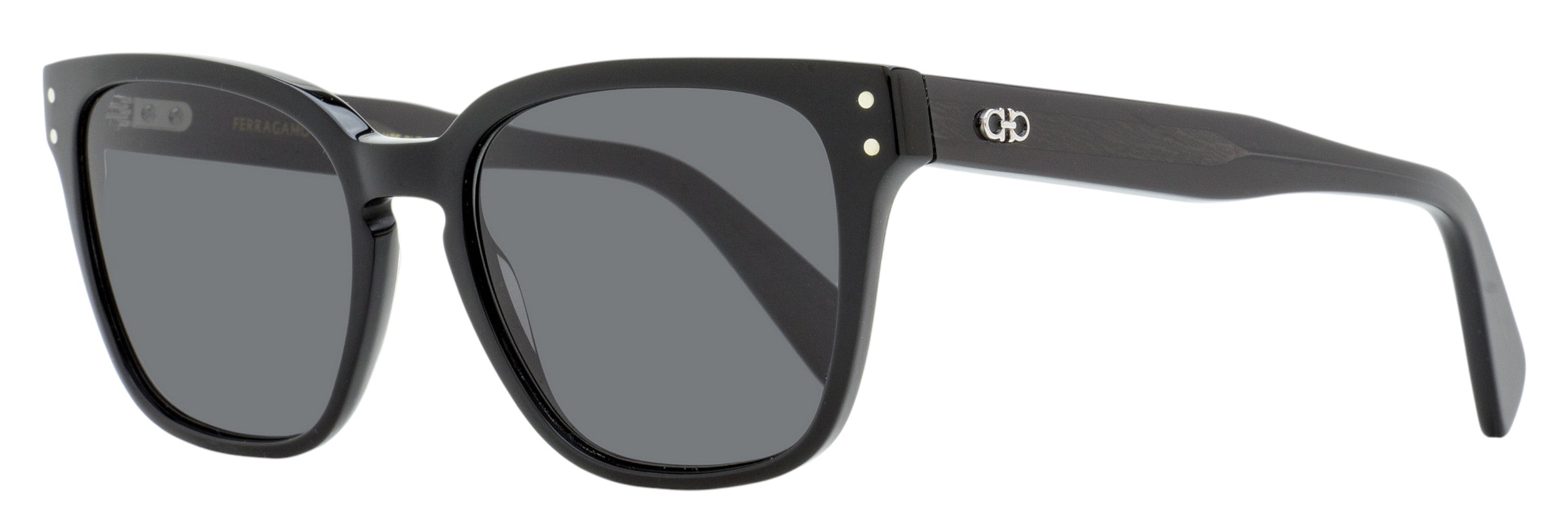 Ferragamo Square Keyhole Sunglasses SF1040S 001 Black 55mm