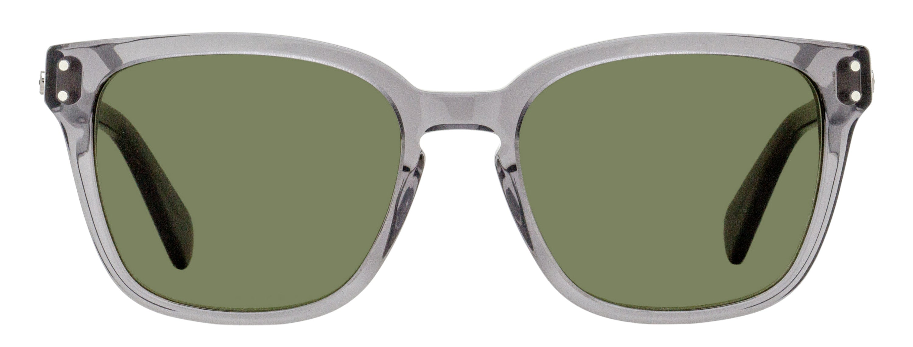 Ferragamo Square Keyhole Sunglasses SF1040SCP 020 Transparent Gray 55mm
