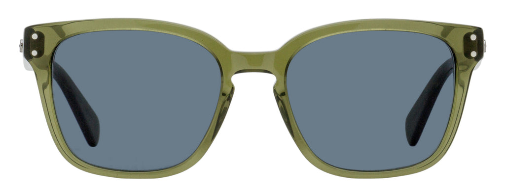Ferragamo Square Keyhole Sunglasses SF1040SCP 320 Transparent Khaki 55mm