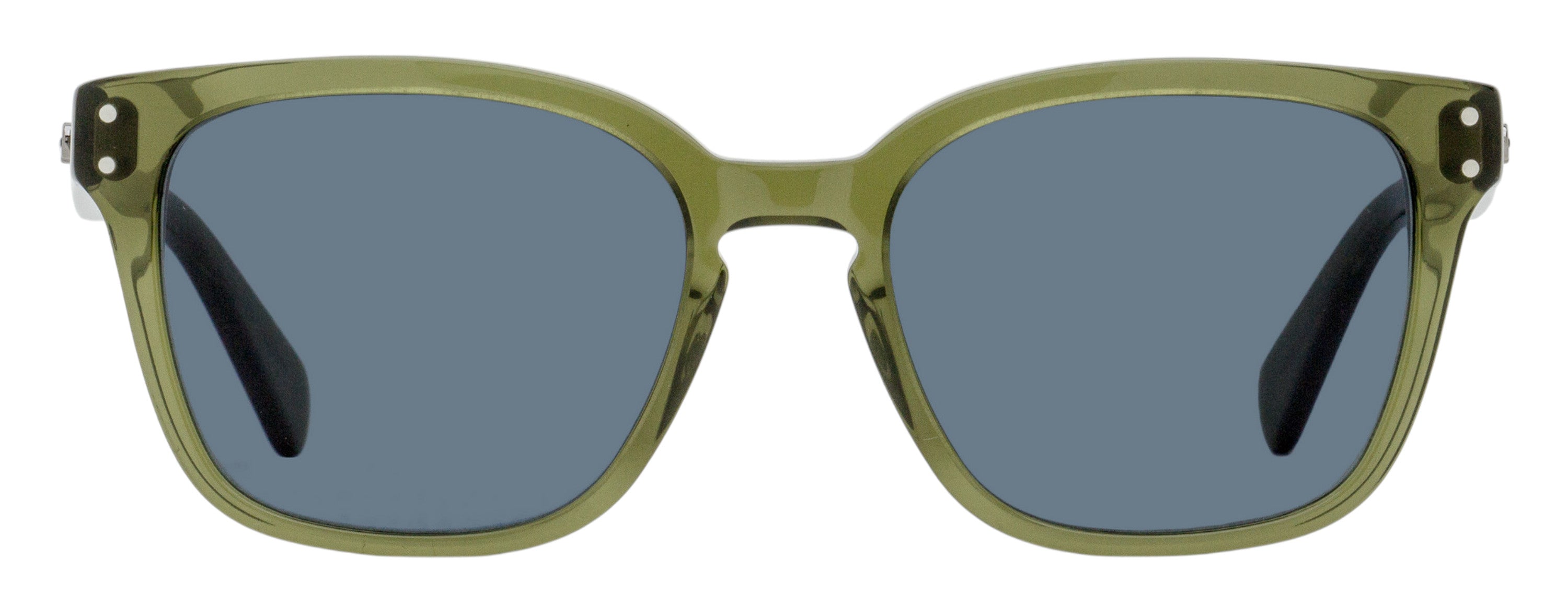 Ferragamo Square Keyhole Sunglasses SF1040SCP 320 Transparent Khaki 55mm