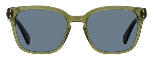 Ferragamo Square Keyhole Sunglasses SF1040SCP 320 Transparent Khaki 55mm