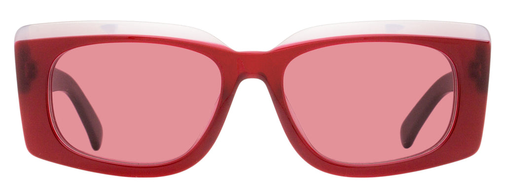 Ferragamo Oversized Rectangular Sunglasses SF1079SLB 614 Burgundy 56mm