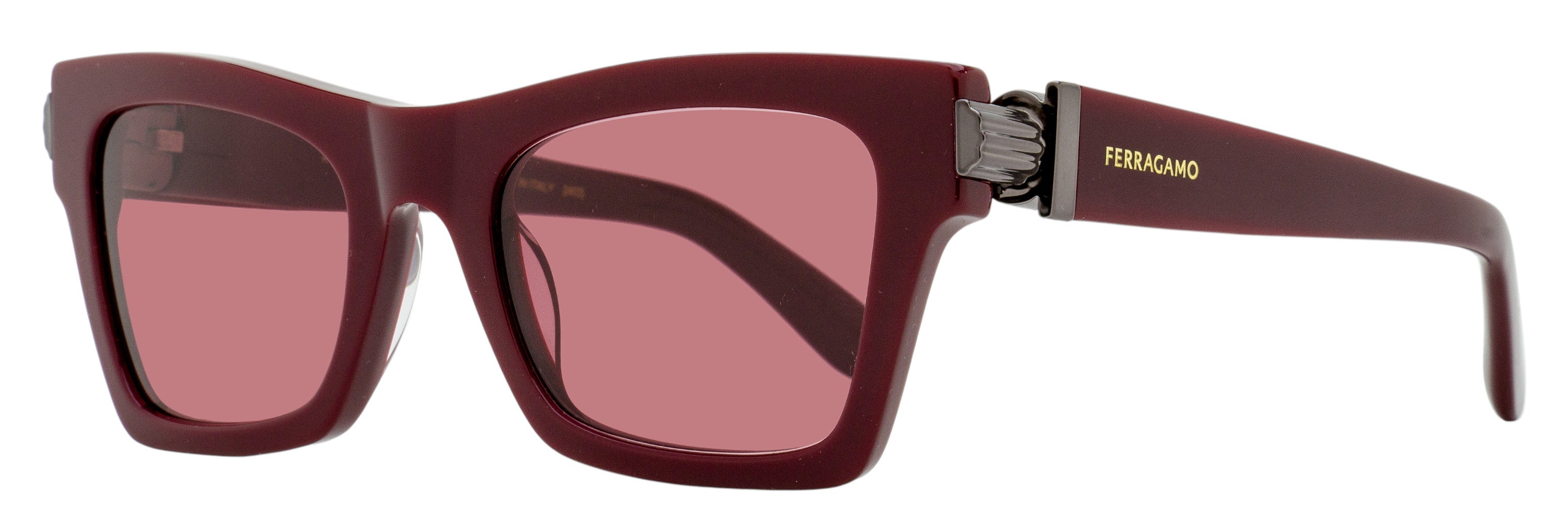 Ferragamo Gancini Evolution Sunglasses SF2013S 606 Burgundy 52mm