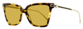 Ferragamo Gancini Butterfly Sunglasses SF2036S 242 Tortoise/Gold 56mm
