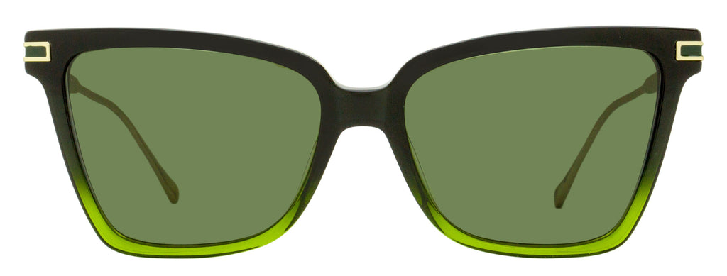 Ferragamo Gancini Butterfly Sunglasses SF2036S 316 Green Ombre 56mm