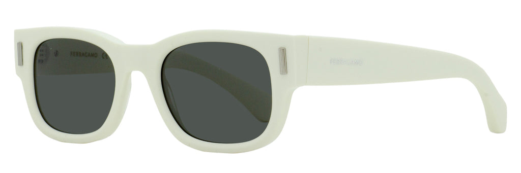 Ferragamo Rectangular Rivet Sunglasses SF2064SE 103 Ivory 51mm
