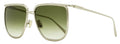 Ferragamo Oversized Square Sunglasses SF324S 750 Light Gold 58mm