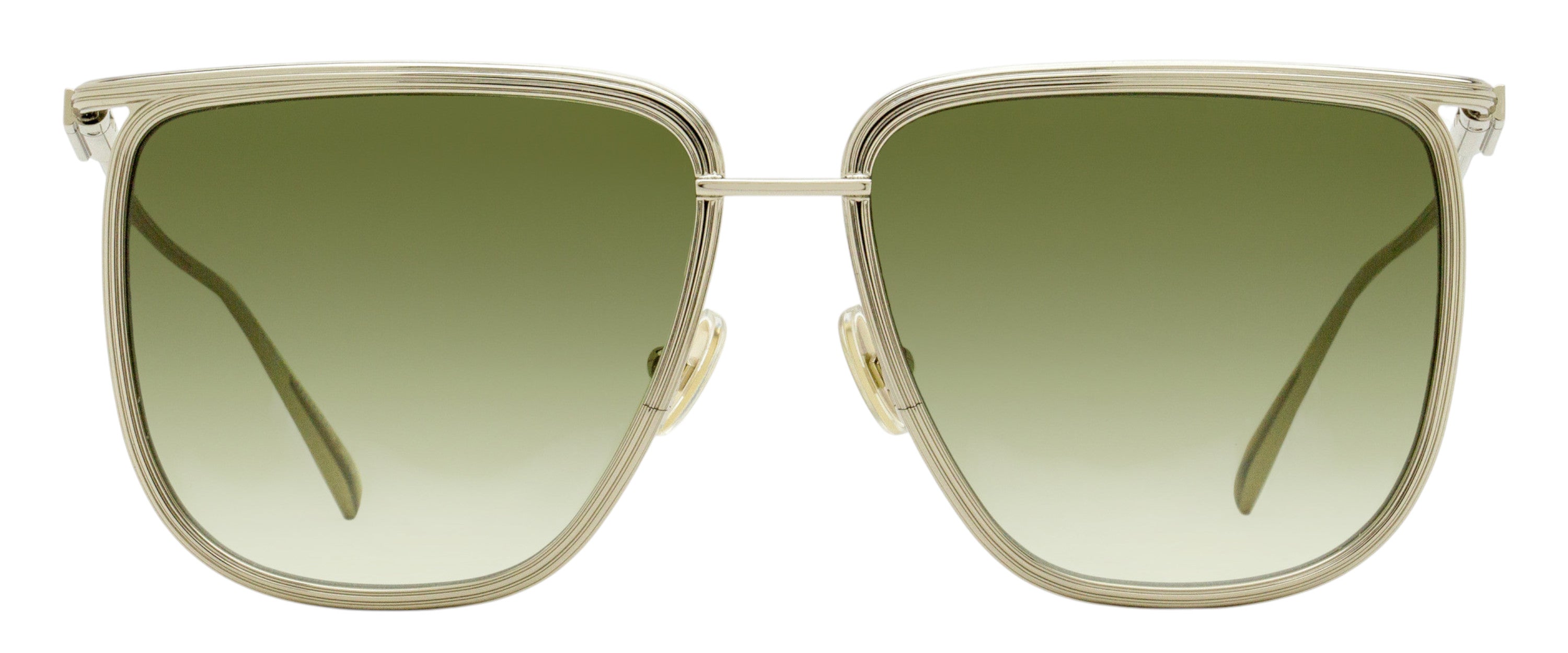 Ferragamo Oversized Square Sunglasses SF324S 750 Light Gold 58mm