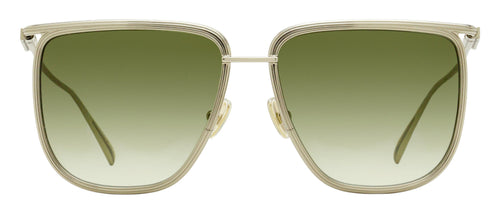 Ferragamo Oversized Square Sunglasses SF324S 750 Light Gold 58mm