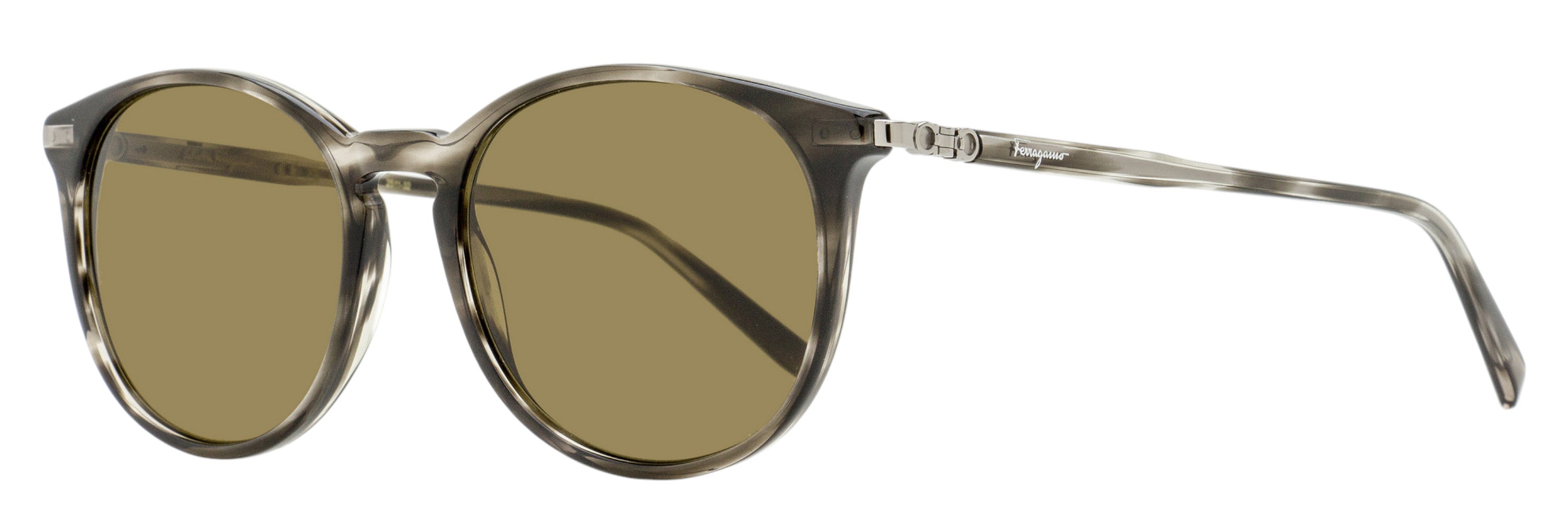 Ferragamo Keyhole Pantos Sunglasses SF911SCP 003 Gray Melange 53mm