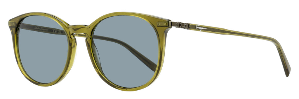 Ferragamo Keyhole Pantos Sunglasses SF911SCP 322 Transparent Khaki 53mm