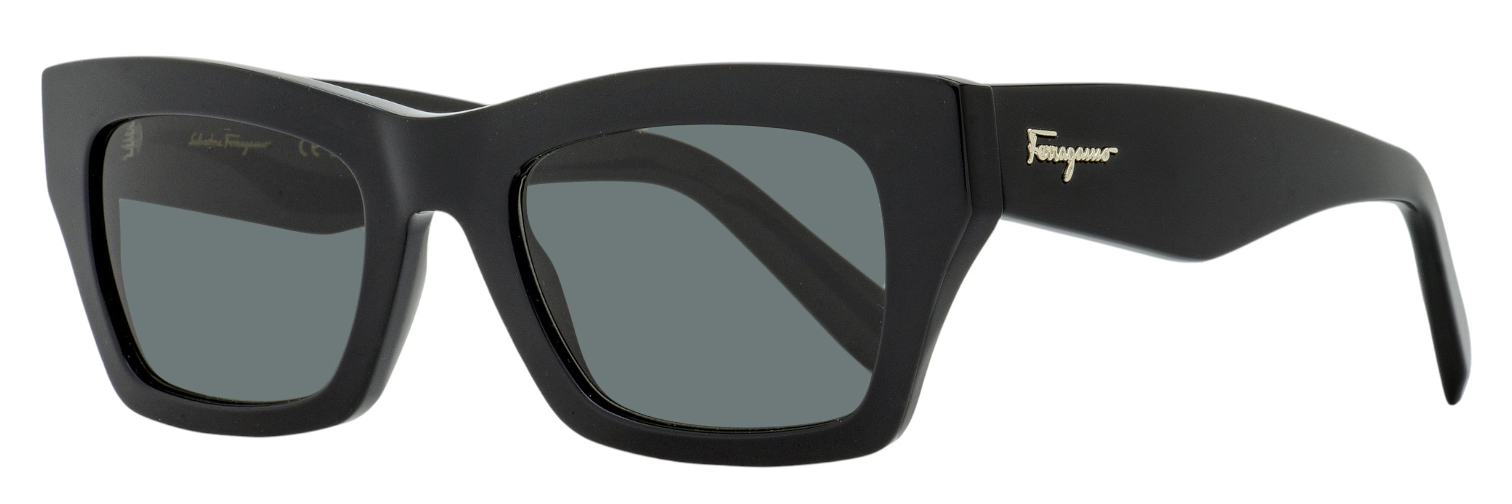 Ferragamo Bold Rectangular Sunglasses SF996S 001 Black 51mm