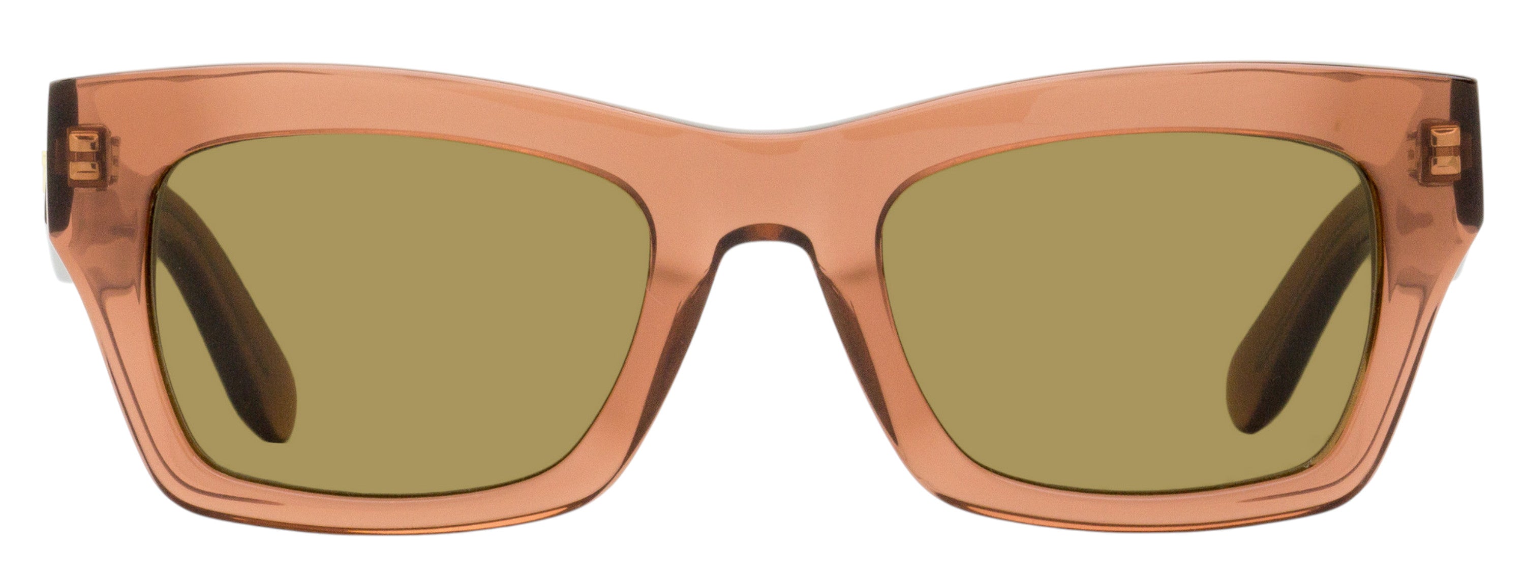 Ferragamo Bold Rectangular Sunglasses SF996SCP 643 Antique Rose 51mm
